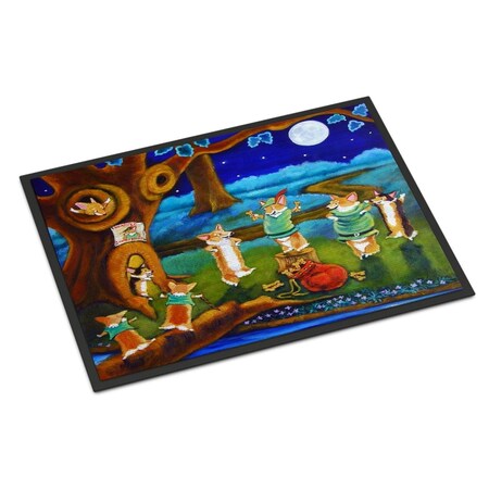 Carolines Treasures 24 x 36 in. Corgi Robin Hood Indoor or Outdoor Mat 7415JMAT